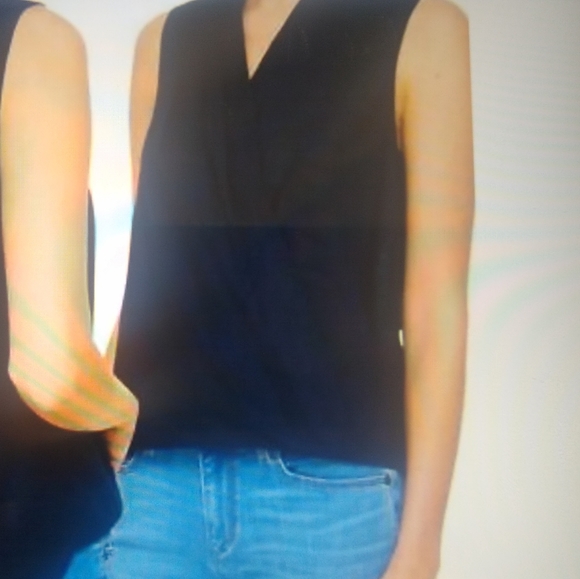 Loft pleated faux wrap top - Picture 6 of 7